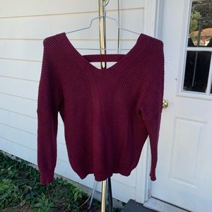 Cute laced back sweater